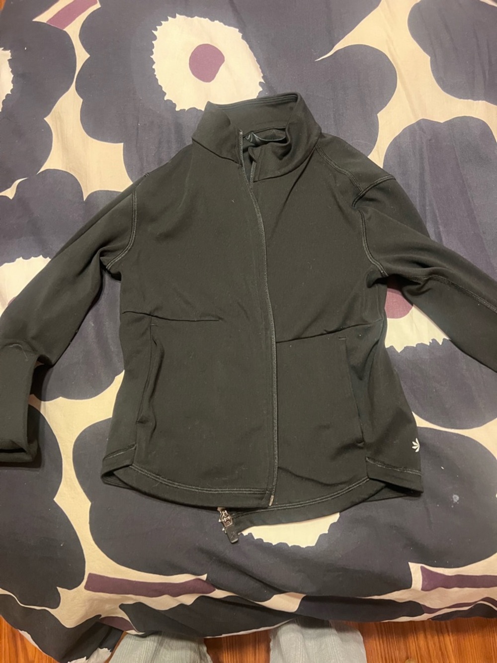 Athleta Black Full-Zip Utility Jacket